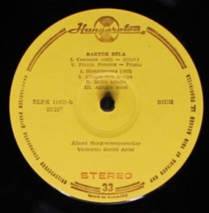 Hungaroton SLPX 11437 - Béla Bartók, Hungarian State Orchestra, - Image 7