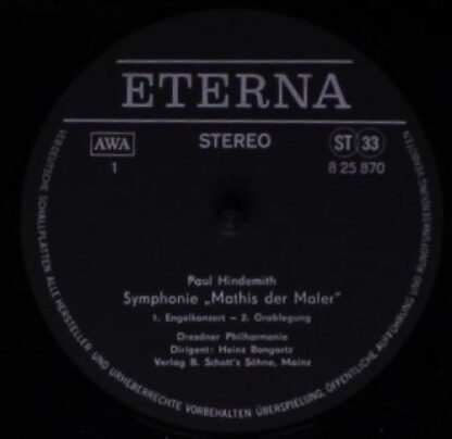 Eterna 8 25 870 - Paul Hindemith, Witold Lutoslawski - Mathis De - Image 3