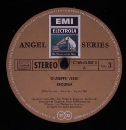His Master's Voice 1 C 165-02 036/7 X - Giuseppe Verdi,Montserra - Image 7