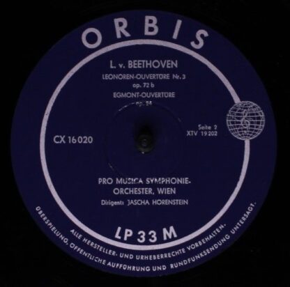 Orbis CX 16 020 - Ludwig van Beethoven, Wiener Symphoniker, Jasc - Image 4