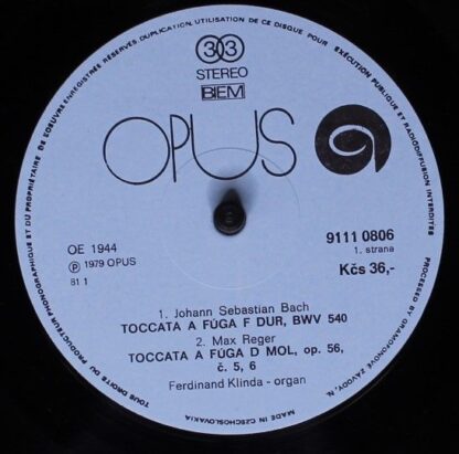 Opus 9111 0806 - Johann Sebastian Bach, Max Reger, César Franck, - Image 3