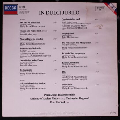 DECCA 6.43024 - Philip Jones Brass Ensemble, The Academy Of Anci - Image 2