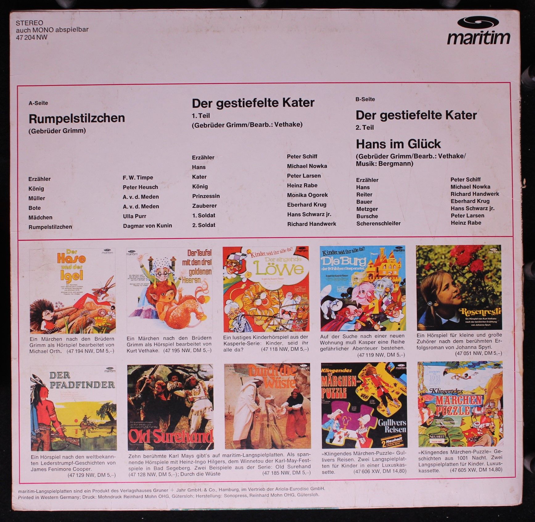 Maritim 47 204 NW - Gebrüder Grimm - Rumpelstilzchen / Der Gesti - Image 2