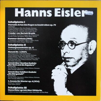 WERGO WER 60 064 - Hanns Eisler - Hanns Eisler Kassette - Image 2