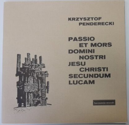 Harmonia Mundi HMSL 3101/2 - Krzysztof Penderecki - Passio Et Mo - Image 3