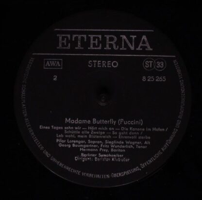 Eterna 8 25 265 - Giacomo Puccini, Fritz Wunderlich, Sieglinde W - Image 4