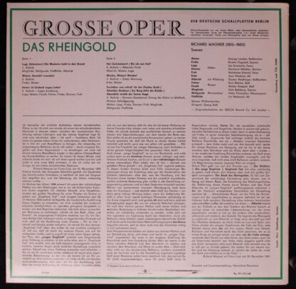 Eterna 8 25 897 - Richard Wagner, George London (2), Set Svanhol - Image 2