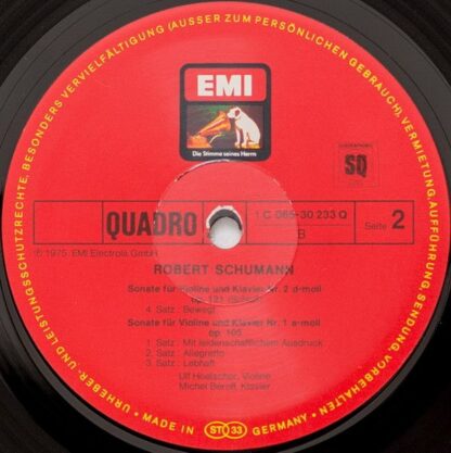 His Master's Voice 1 C065-30 233 Q - Robert Schumann, Ulf Hoelsc - Image 4