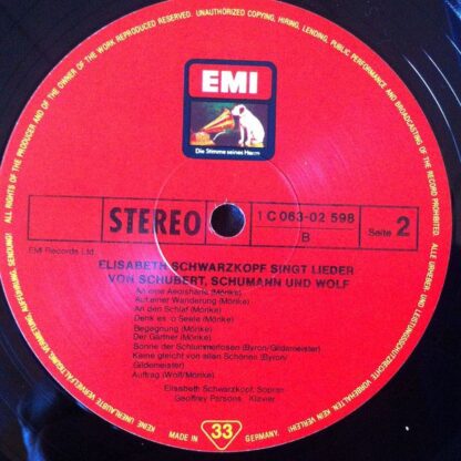 EMI Electrola 1 C 063-02 598 - Elisabeth Schwarzkopf - Singt Lie - Image 4