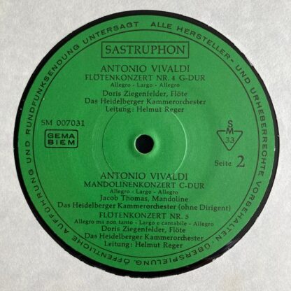 Sastruphon SM 007031 - Antonio Vivaldi, Doris Ziegenfelder, Jaco - Image 4