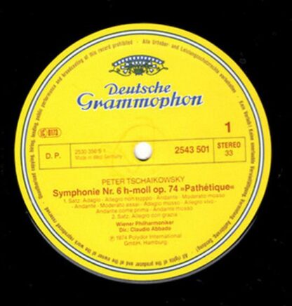 Deutsche Grammophon 2543 501 - Pyotr Ilyich Tchaikovsky, Wiener - Image 2