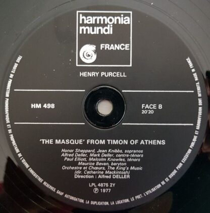 Harmonia Mundi HM 498 - Deller Consort - Deller Consort - Image 4