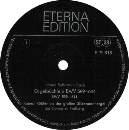 Eterna 8 25 813/814 - Johann Sebastian Bach, Robert Köbler - Org - Image 3