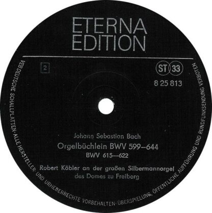 Eterna 8 25 813/814 - Johann Sebastian Bach, Robert Köbler - Org - Image 4