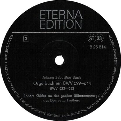 Eterna 8 25 813/814 - Johann Sebastian Bach, Robert Köbler - Org - Image 5