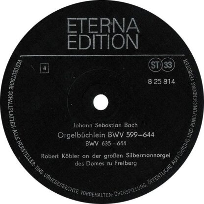 Eterna 8 25 813/814 - Johann Sebastian Bach, Robert Köbler - Org - Image 6