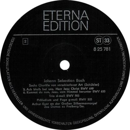 Eterna 8 25 781 - Johann Sebastian Bach, Arthur Eger - Orgelwerk - Image 4