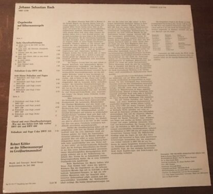 Eterna 8 25 718 - Johann Sebastian Bach, Robert Köbler - Orgelwe - Image 2
