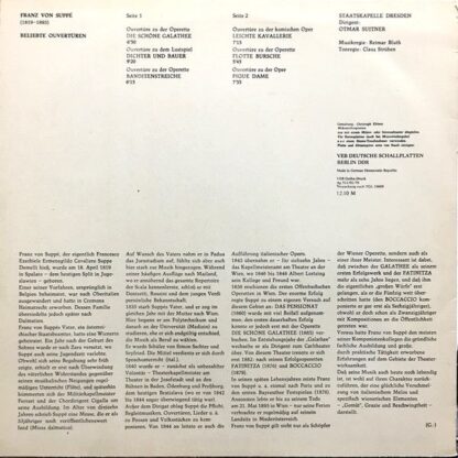 Amiga 8 45 053 - Franz von Suppé, Otmar Suitner, Staatskapelle D - Image 2
