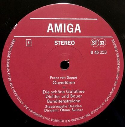Amiga 8 45 053 - Franz von Suppé, Otmar Suitner, Staatskapelle D - Image 3