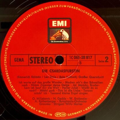 His Master's Voice 1C 061-28 817 - Emmerich Kálmán, Anneliese Ro - Image 4