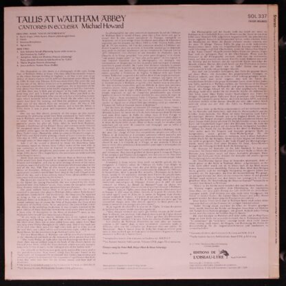 L'Oiseau-Lyre Sol 337 - Thomas Tallis, Michael Howard (5) - Tall - Image 2