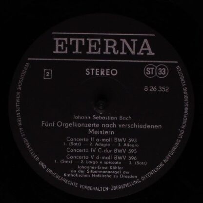 Eterna 8 26 352 - Johann Sebastian Bach, Johannes-Ernst Köhler - - Image 4