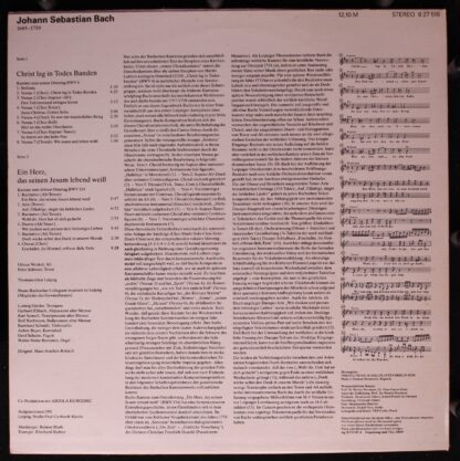Eterna 8 27 516 - Johann Sebastian Bach, Ortrun Wenkel, Peter Sc - Image 2