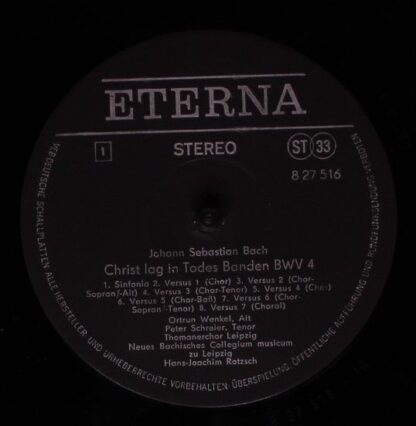 Eterna 8 27 516 - Johann Sebastian Bach, Ortrun Wenkel, Peter Sc - Image 3
