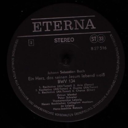 Eterna 8 27 516 - Johann Sebastian Bach, Ortrun Wenkel, Peter Sc - Image 4