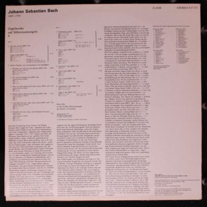 Eterna 8 27 252 - Johann Sebastian Bach, Hans Otto - Orgelwerke - Image 2