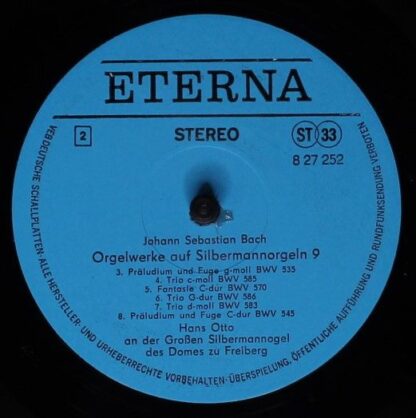 Eterna 8 27 252 - Johann Sebastian Bach, Hans Otto - Orgelwerke - Image 4