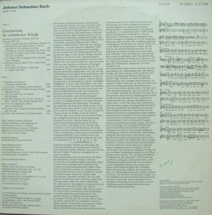 Eterna 8 27 518 - Johann Sebastian Bach - Geschwinde, Ihr Wirbel - Image 2