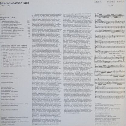 Eterna 8 27 331 - Johann Sebastian Bach, Mitsuko Shirai, Doris S - Image 2