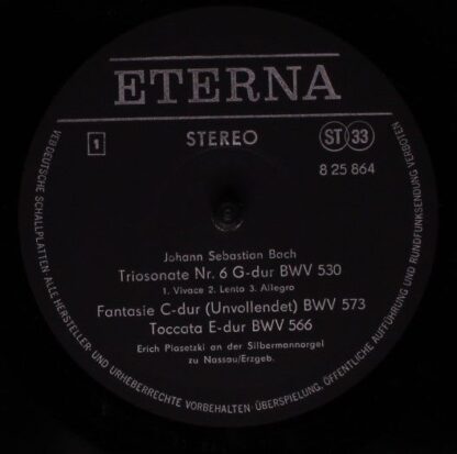 Eterna 8 26 748 - Johann Sebastian Bach, Regina Werner, Rosemari - Image 3