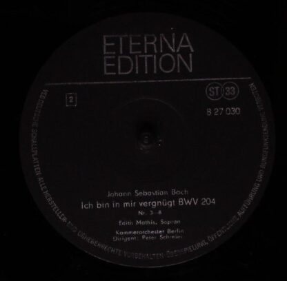 Eterna 8 27 030 - Johann Sebastian Bach, Edith Mathis, Kammerorc - Image 5