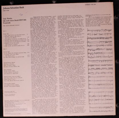 Eterna 8 26 748 - Johann Sebastian Bach, Regina Werner, Rosemari - Image 2