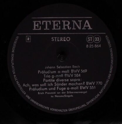 Eterna 8 26 748 - Johann Sebastian Bach, Regina Werner, Rosemari - Image 4