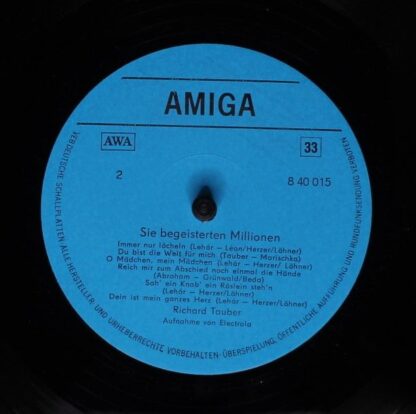 Amiga 8 40 015 - Joseph Schmidt, Richard Tauber - Sie Begeistert - Image 4