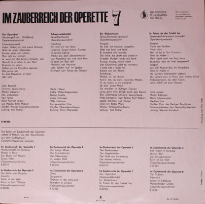 Amiga 8 40 026 - Various - Im Zauberreich Der Operette 7 - Image 2