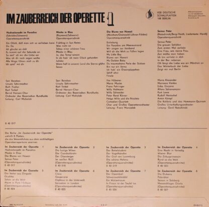 Amiga 8 40 017 - Friedrich Schröder, Fred Raymond, Paul Abraham, - Image 2