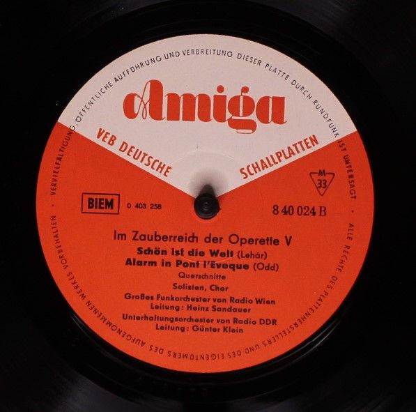 Amiga 8 40 024 - Eduard Künneke, Franz Lehár, Conny Odd - Im Zau - Image 4