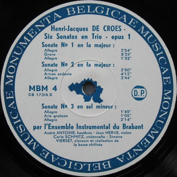Monumenta Belgicae Musicae MBM 4 - Henri-Jacques de Croes, L'Ens - Image 3