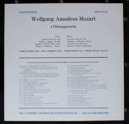 Sastruphon SM 007 040 - Wolfgang Amadeus Mozart, András Adorján, - Image 2