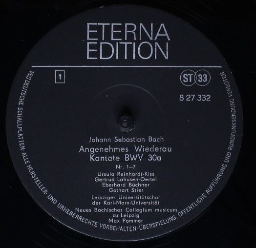 Eterna 8 27 332 - Johann Sebastian Bach - Kantate "Angenehmes Wi - Image 3