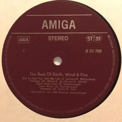Amiga 8 55 788 - Earth, Wind & Fire - The Best Of Earth, Wind & - Image 3