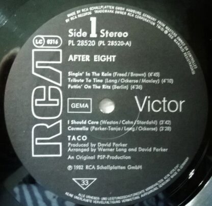 RCA Victor PL 28520 - Taco - After Eight - Image 3