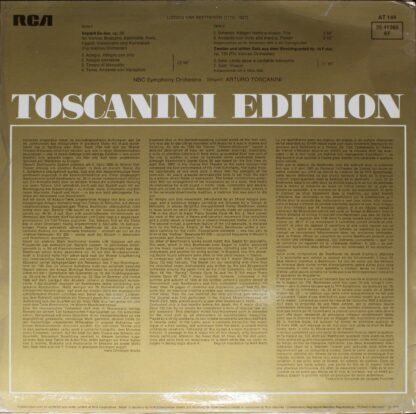 RCA Victrola AT 144 - Ludwig van Beethoven, Arturo Toscanini, NB - Image 2