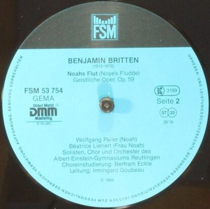 FSM FSM 53 754 - Benjamin Britten, Wolfgang Pailer, Béatrice Lie - Image 4