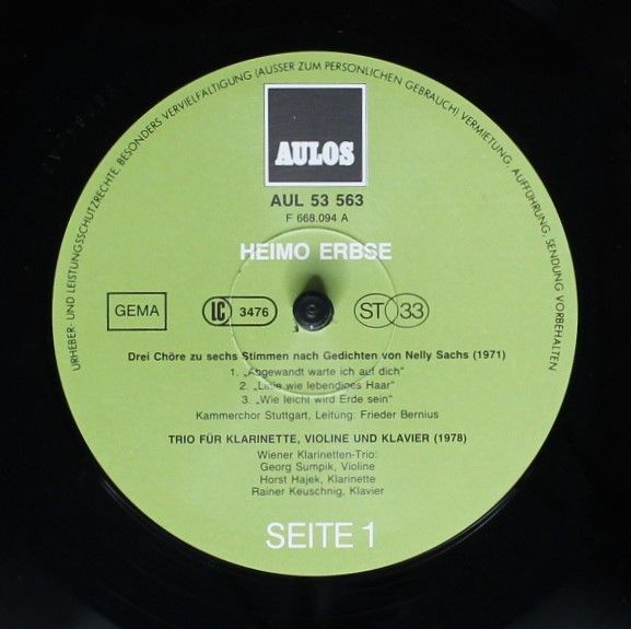 AULOS AUL 53 563 - Heimo Erbse - Heimo Erbse - Image 3